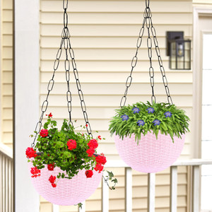 KUBER INDUSTRIES Marble Euro Hanging Flower Pot