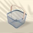 Kuber Industries Metal Mesh Basket - Multipurpose Storage Organizer, Fruit Basket, and Picnic Basket for Kitchen and Home - Ideal Basket for Storage and Organization (White)