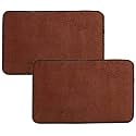 Kuber Industries Microfiber Anti Slip 2 Pieces Door Mat 22"x14"(Brown)