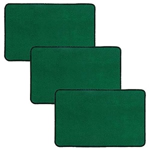 kuber industries microfiber anti slip 3 pieces door mat 2234x1434green