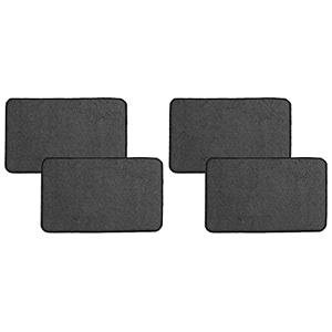 kuber industries microfiber anti slip 4 pieces door mat 2234x1434grey