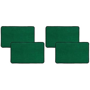 kuber industries microfiber anti slip 4 pieces door mat 2234x1434green