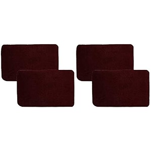 kuber industries microfiber anti slip 4 pieces door mat 2234x1434maroon - ctktc046216