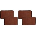 Kuber Industries Microfiber Anti Slip 4 Pieces Door Mat 22"x14"(Brown)