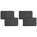 Kuber Industries Microfiber Anti Slip 4 Pieces Door Mat 22"x14"(Grey)