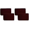 Kuber Industries Microfiber Anti Slip 4 Pieces Door Mat 22"x14"(Maroon) - CTKTC046216