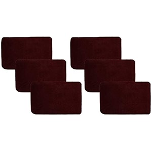 kuber industries microfiber anti slip 6 pieces door mat 2234x1434maroon ctktc046217