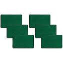 Kuber Industries Microfiber Anti Slip 6 Pieces Door Mat 22"x14"(Green)