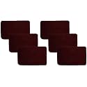 Kuber Industries Microfiber Anti Slip 6 Pieces Door Mat 22"x14"(Maroon) (CTKTC046217)