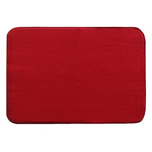 kuber industries microfiber reversible dish drying mat with absorbent parity for kitchen 2734x 1934red