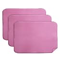 Kuber Industries Microfiber Reversible Dish Drying Mat With Absorbent Parity For Kitchen 27"x 19",Pack of 2 (Green)