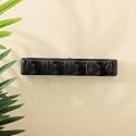 Kuber Industries Tissue Paper Holder|Wall Mounted Napkin Holder for Bathroom|Multipurpose Cloth & Tissue Paper Holder|Iron Spray Build|Easy Installation|Bathroom & Kitchen Organizer|ZT-3120(B)|Black