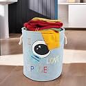 Kuber Industries Disney Print 2 Pieces Waterproof Cotton Laundry Bag Toy Storage Laundry Basket Organizer 45 L (Red)-KUBMART1596