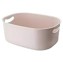 Kuber Industries Multipurpose Medium Storage Box With Handle|Basket For Cosmetic, Fruits, Storage "20 L" | Beige|