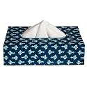 Kuber Industries Multiuses Buti Print Handicrafts Tissue Paper Box/Paper Napkin Holder for Home, Hotel, Office (Blue)