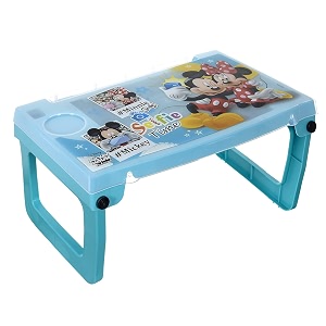 kuber industries multiuses mickey mouse print plastic study desklaptop table with camparment for home amp office mint green
