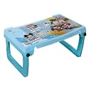 Kuber Industries Multiuses Mickey Mouse Print Plastic Study Desk/Laptop Table with Camparment for Home &amp; Office (Mint Green)