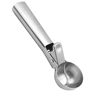 kuber industries stainless steel springtrigger ice cream scoop set of 1 pc icescoop07