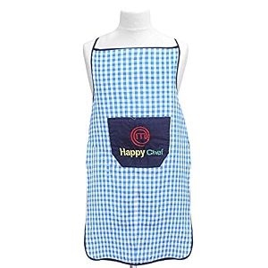 kuber industries navajo printed oil stain resistant cooking kitchen apron for men women with 1 front pocket- pack of 2 blue-50km0732