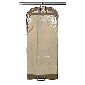 kuber industries non woven 1 piece long suit sherwani cover brown -ctktc5869