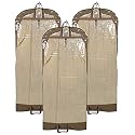 Kuber Industries Non Woven 3 Pieces Long Suit Sherwani Cover (Brown) -CTKTC5872