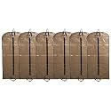 Kuber Industries Non Woven 6 Pieces Long Suit Sherwani Cover (Brown) -CTKTC5880