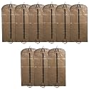 Kuber Industries Non Woven 9 Pieces Long Suit Sherwani Cover (Brown) -CTKTC5881