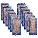 Kuber Industries Non Woven Foldable Long Tranasparent Garment Cover For for Sherwani, Coat, Kurti &amp; More With Zipper (Blue)-47KM01263