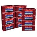 Kuber Industries Non Woven Saree Covers With Zip|Saree Covers For Storage|Saree Packing Covers For Wedding|Pack of 12 (Maroon)