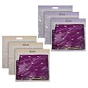 Kuber Industries Non-Woven Single Saree Covers With Transparent Window With Handle Pack of 3 (Pink)