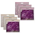 Kuber Industries Non-Woven Single Saree Covers With Transparent Window With Handle Pack of 3 (Pink)