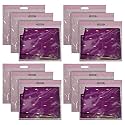 Kuber Industries Non-Woven Single Saree Covers With Transparent Window With Handle Pack of 3 (Pink)