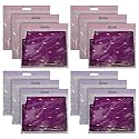 Kuber Industries Non-Woven Single Saree Covers With Transparent Window With Handle Pack of 3 (Pink)
