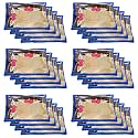 Kuber Industries Non-Woven Single Saree Cover|Saree Covers With Zip|Clothes Organizer for Wardrobe, Travel|Pack Of 24 (Blue)