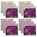 Kuber Industries Non-Woven Single Saree Covers With Transparent Window With Handle Pack of 3 (Pink)