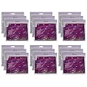 Kuber Industries Non-Woven Single Saree Covers With Transparent Window With Handle Pack of 18 (Purple)