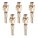 Kuber Industries Nozzle Water Pipe|Comfortable Grip|Multiple Spray Modes|Brass Nozzle Water Spray Gun For ½” Water Pipe|Ideal Pipe Nozzle For Car Wash,Gardening,&amp; Other Uses|LH-8068|Golden|(Pack of 5)