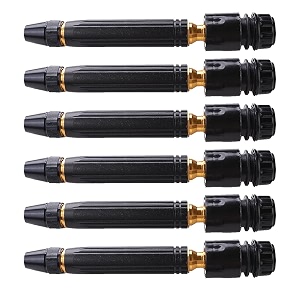kuber industries nozzle for water pipenon-slipmultiple spray modesbrass nozzle water spray gun for  water pipeideal pipe nozzle for car washgardeningamp other usesblackpack of 6