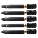 Kuber Industries Nozzle For Water Pipe|Non-Slip|Multiple Spray Modes|Brass Nozzle Water Spray Gun For ½” Water Pipe|Ideal Pipe Nozzle For Car Wash,Gardening,&amp; Other Uses|Black|(Pack of 5)