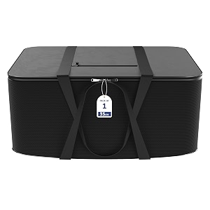 kuber industries nylon 35l small underbed storage box  blanket storage bagscover double bed storage containers  dustproof storage bag for clothes documents books toys  grey amp black