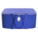 Kuber Industries Nylon 35L Small Underbed Storage Box | Blanket Storage Bags/Cover Double Bed Storage Containers | Dustproof Storage Bag for Clothes, Documents, Books, Toys | Blue