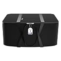 Kuber Industries Nylon 35L Small Underbed Storage Box | Blanket Storage Bags/Cover Double Bed Storage Containers | Dustproof Storage Bag for Clothes, Documents, Books, Toys | Black