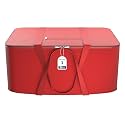 Kuber Industries Nylon 35L Small Underbed Storage Box | Blanket Storage Bags/Cover Double Bed Storage Containers | Dustproof Storage Bag for Clothes, Documents, Books, Toys | Red