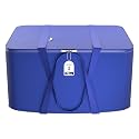Kuber Industries Nylon 72L Large King Size Underbed Storage Box | Blanket Storage Bags/Cover Double Bed Storage Containers | Storage Bag for Clothes, Documents, Books, Toys | Blue