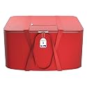 Kuber Industries Nylon 72L Large King Size Underbed Storage Box | Blanket Storage Bags/Cover Double Bed Storage Containers | Storage Bag for Clothes, Documents, Books, Toys | Red
