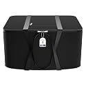 Kuber Industries Nylon 72L Large King Size Underbed Storage Box | Blanket Storage Bags/Cover Double Bed Storage Containers | Storage Bag for Clothes, Documents, Books, Toys | Black
