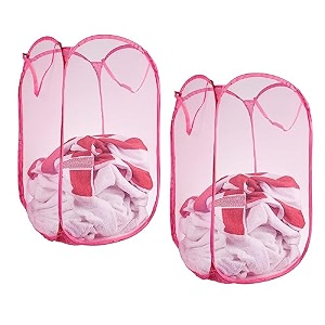 kuber industries nylon mesh laundry basket