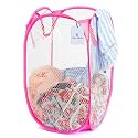 Kuber Industries Nylon Mesh Laundry Basket