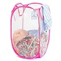 Kuber Industries Nylon Mesh Laundry Basket