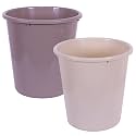 Kuber Industries Open Plastic Garbage Dustbin for Kitchen, Bathroom, Office - Plain Sada, 7 LTR, Pack of 2, Multi (066)